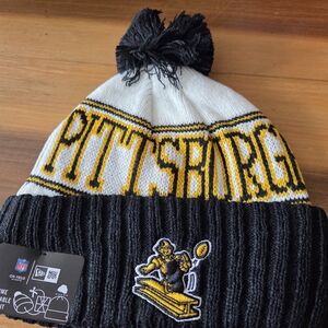 NFL Pittsburgh Steelers New Era Beanie - Black, White, Gold